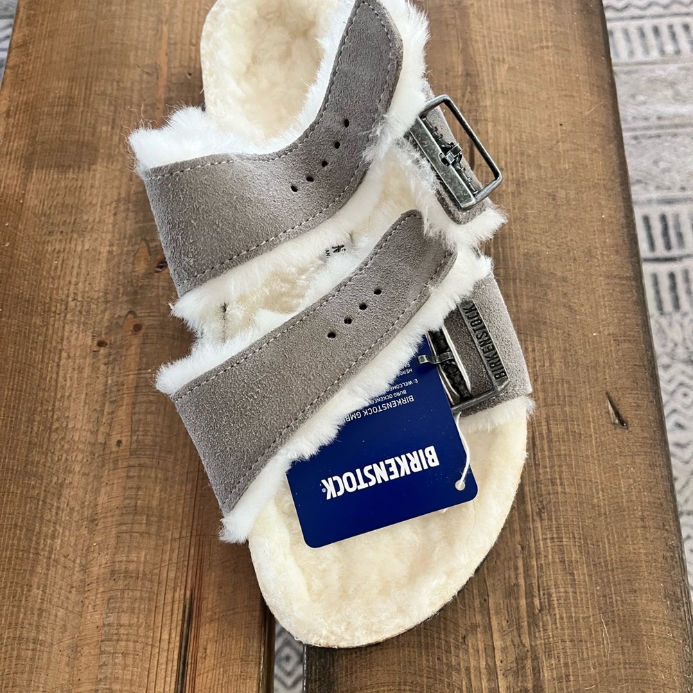 Birkenstock Arizona Shearling slipper sandals